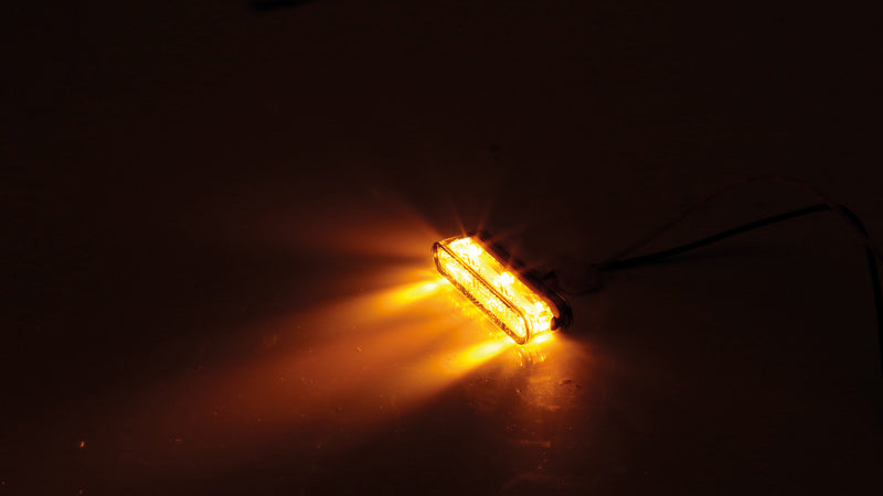 HIGHSIDER Star-MX1 Motorrad LED Blinker Modul Rauchgrau, E-geprüft (Paar)