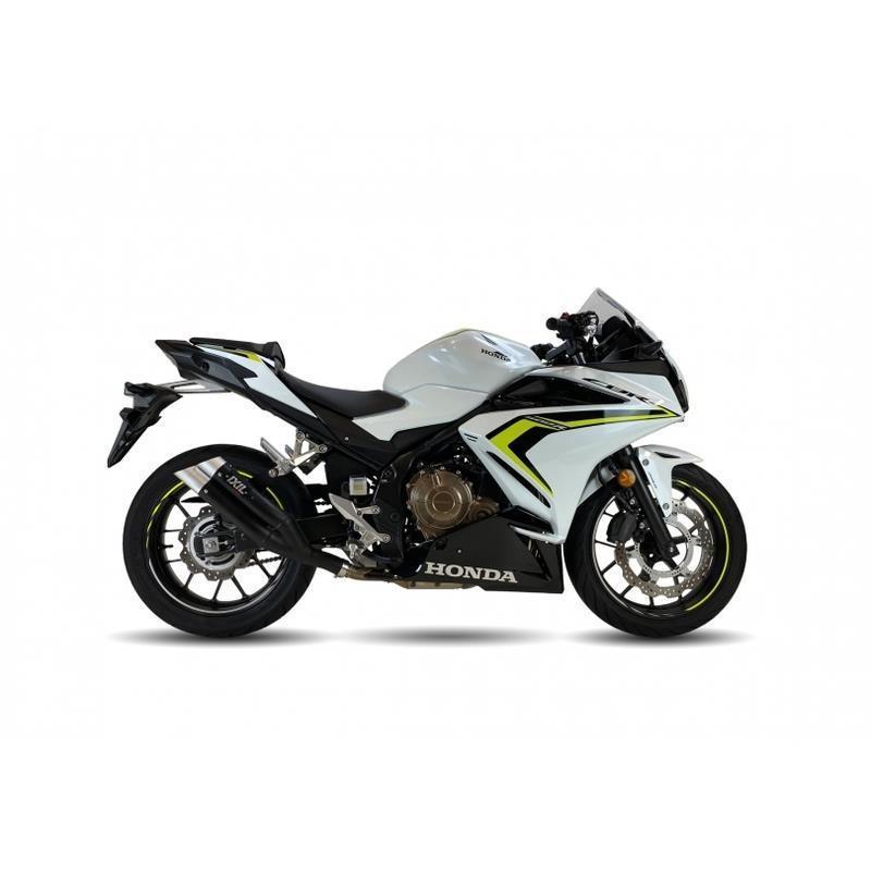 Hyperlow black XL Edelstahl Auspuff passend für Honda CBR 500 R 2019-2023