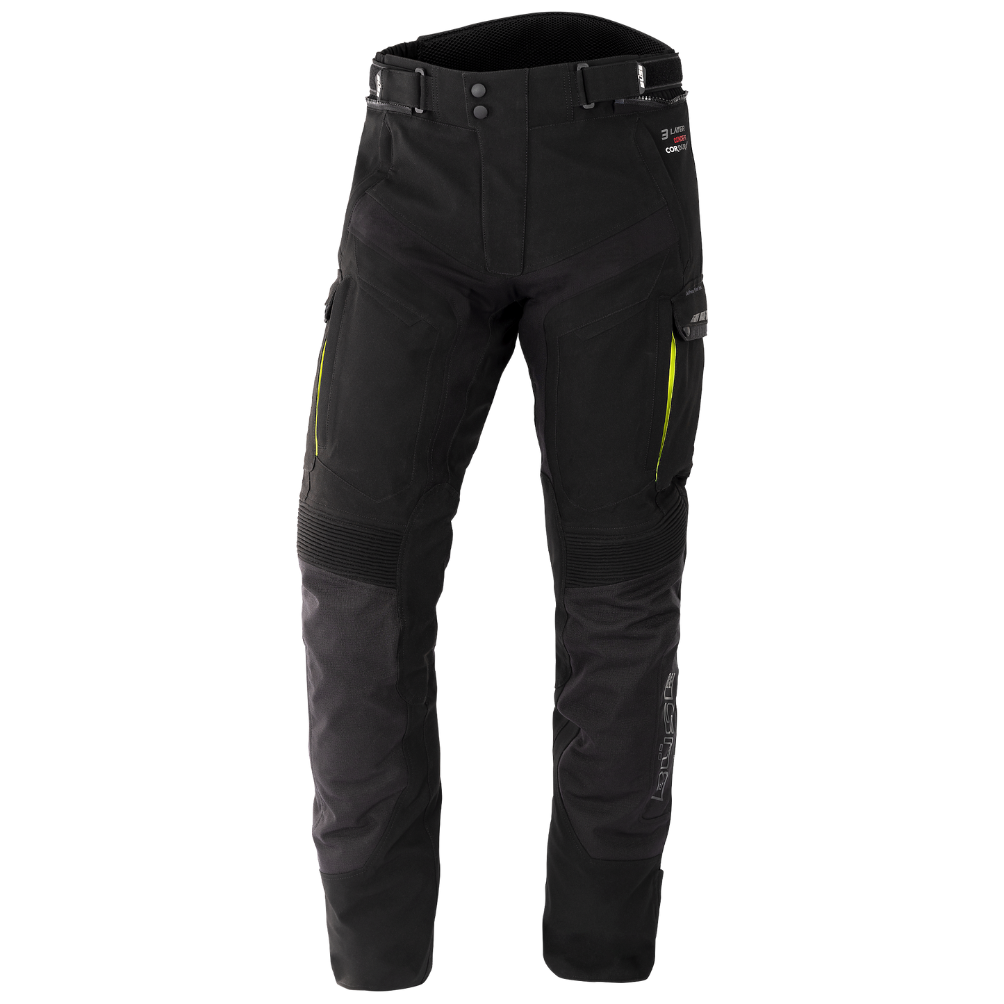 BÜSE Storm Motorrad-Textilhose Damen schwarz wasserdicht mit Protektoren