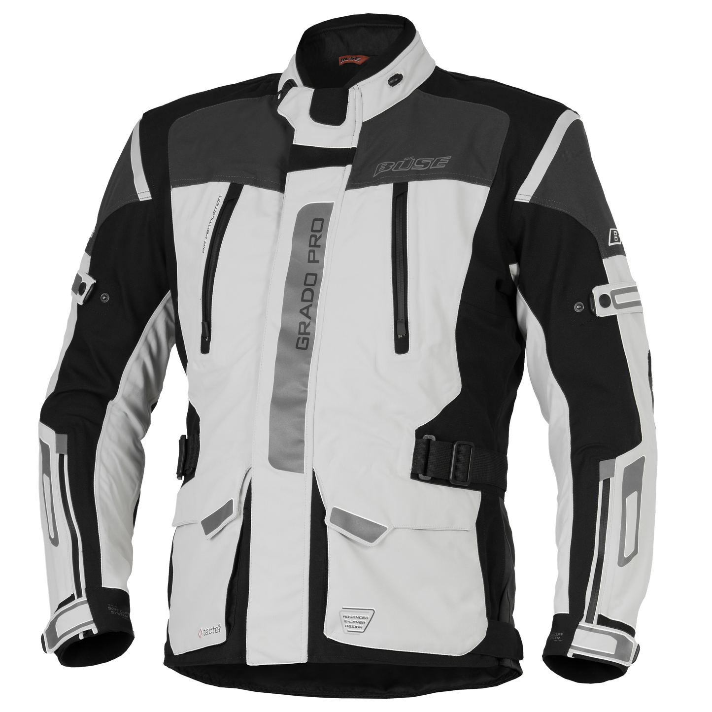 BÜSE Grado Pro Motorrad-Textiljacke wasserdicht mit Protektoren
