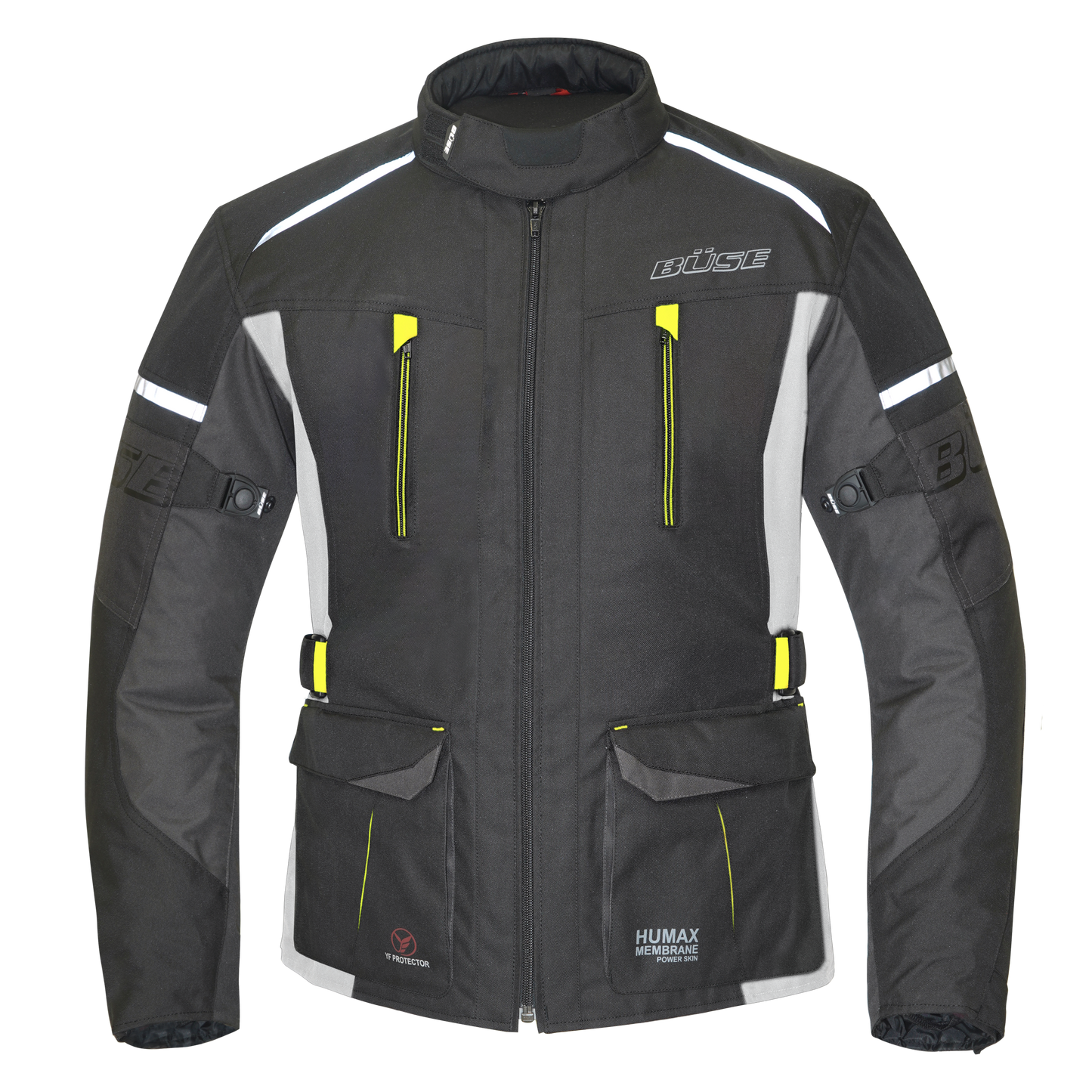 BÜSE Rider Motorrad-Textiljacke wasserdicht mit Protektoren