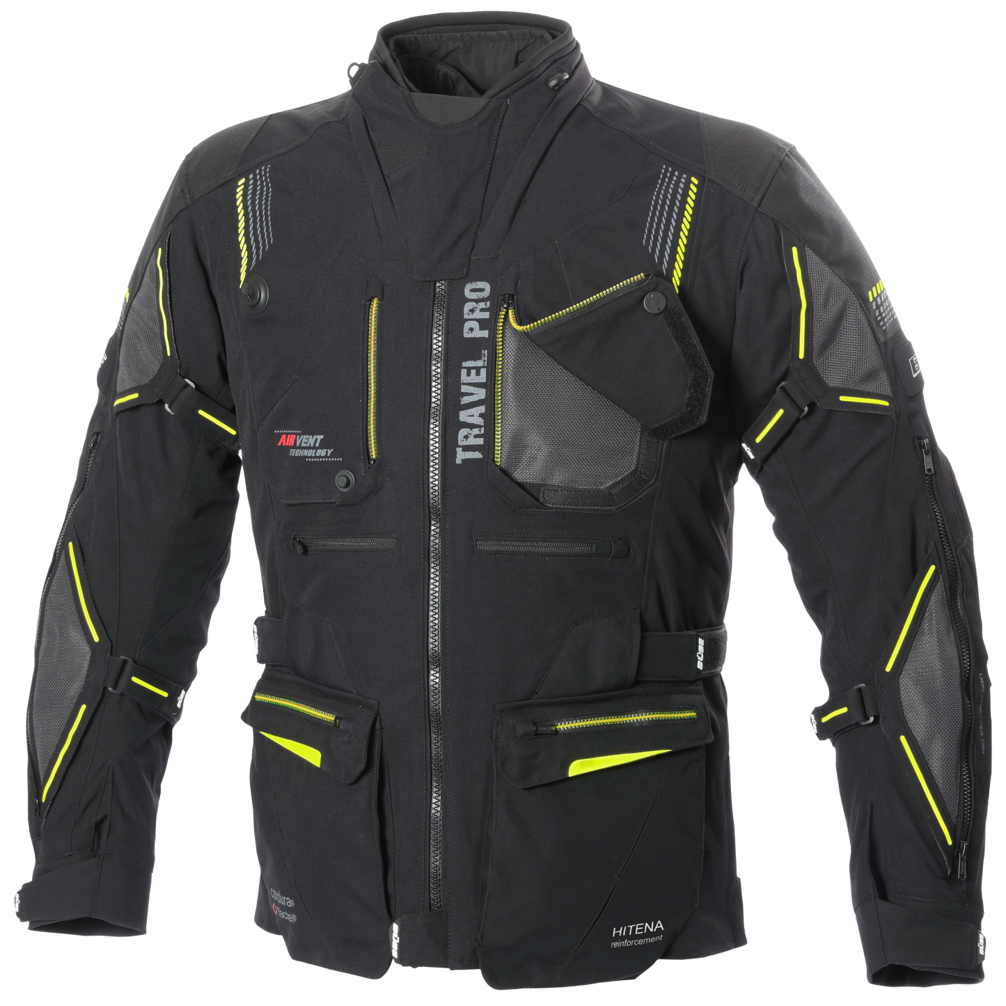 BÜSE Travel Pro Motorrad-Textiljacke wasserdicht mit Protektoren