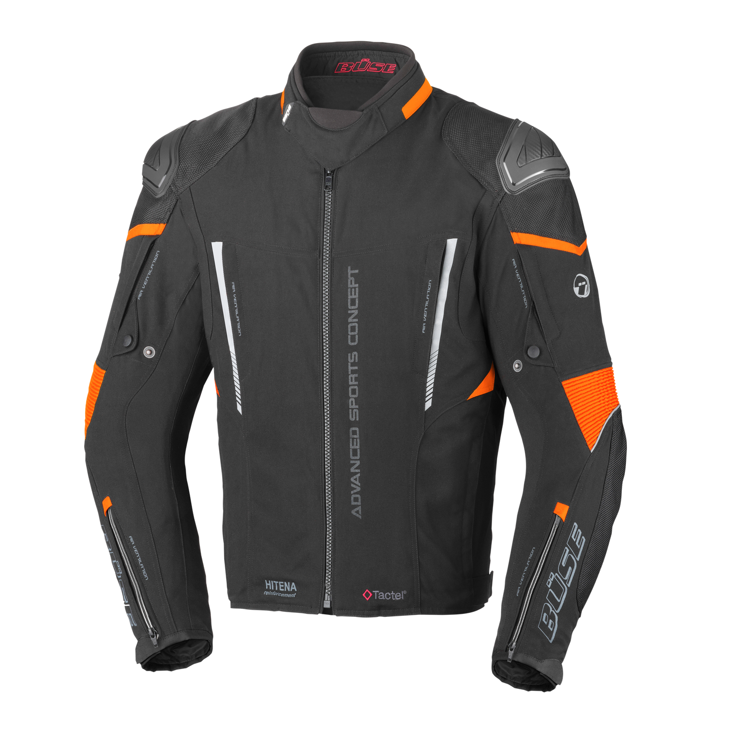 BÜSE Rocca Motorrad-Textiljacke wasserdicht mit Protektoren