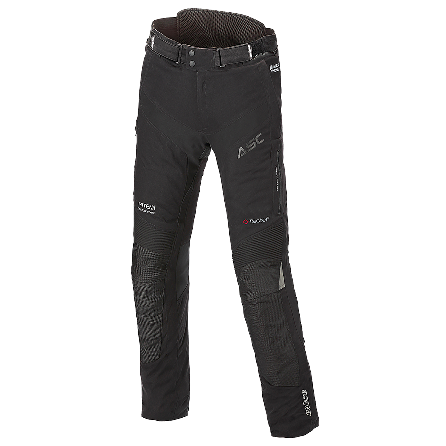 BÜSE Rocca Motorrad-Textilhose schwarz wasserdicht mit Protektoren