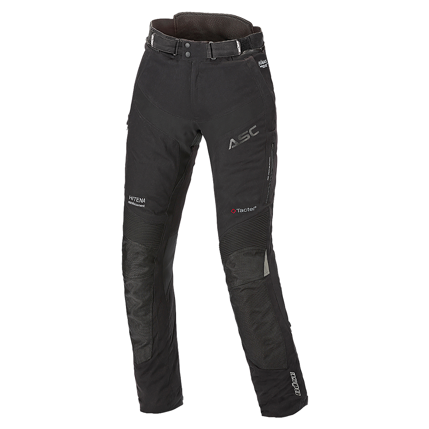 BÜSE Rocca Motorrad-Textilhose Damen schwarz wasserdicht mit Protektoren
