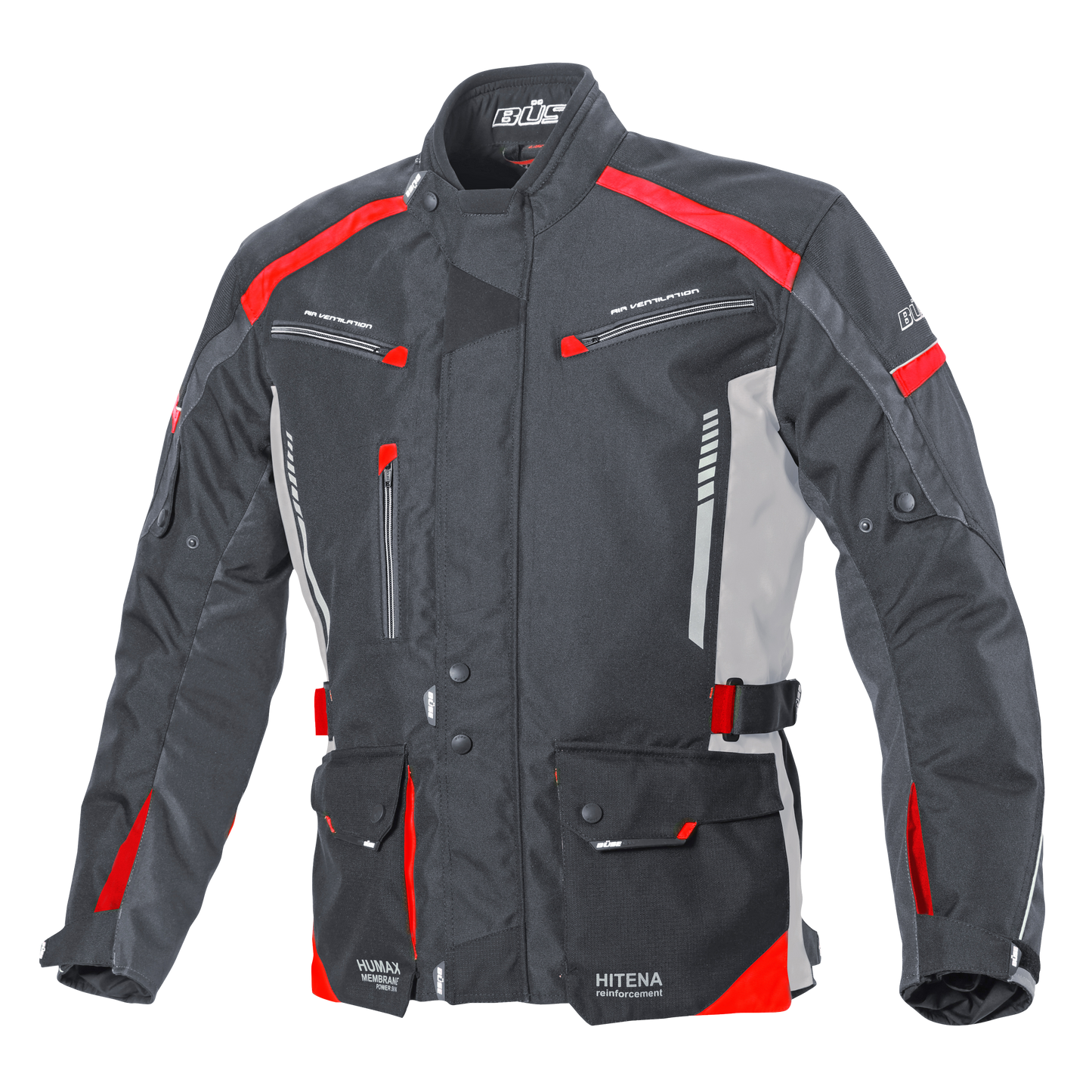 BÜSE Torino II Motorrad-Textiljacke wasserdicht mit Protektoren