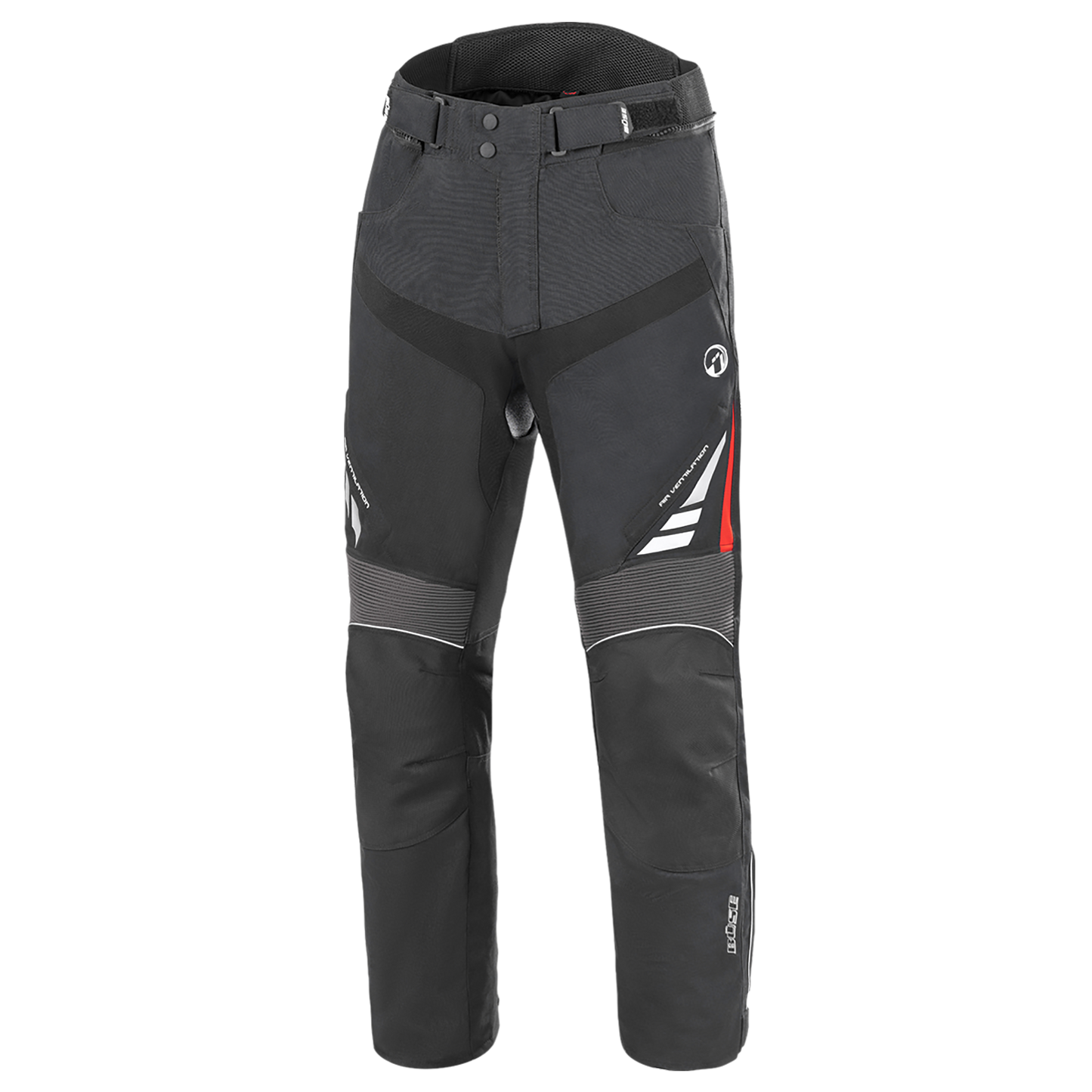 BÜSE B.Racing Pro Motorrad-Textilhose schwarz/anthrazit wasserdicht mit Protektoren