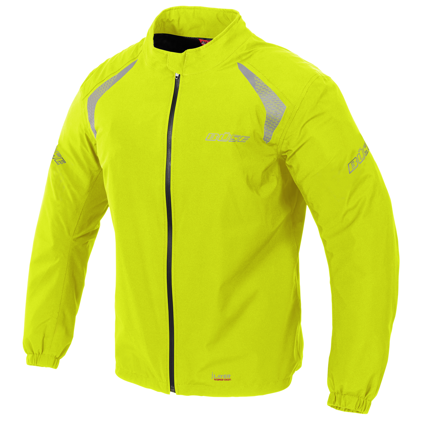 BÜSE Breeze Motorrad Regenjacke wasser- & winddicht mit Reflexions-Print