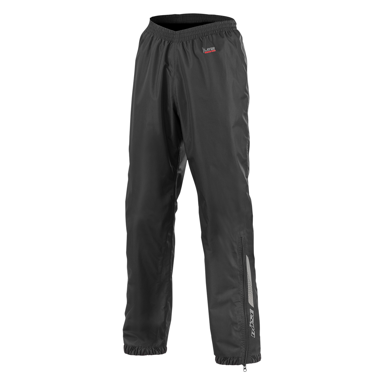 BÜSE Breeze Motorrad-Regenhose schwarz wasser- & winddicht mit Reflexions-Print