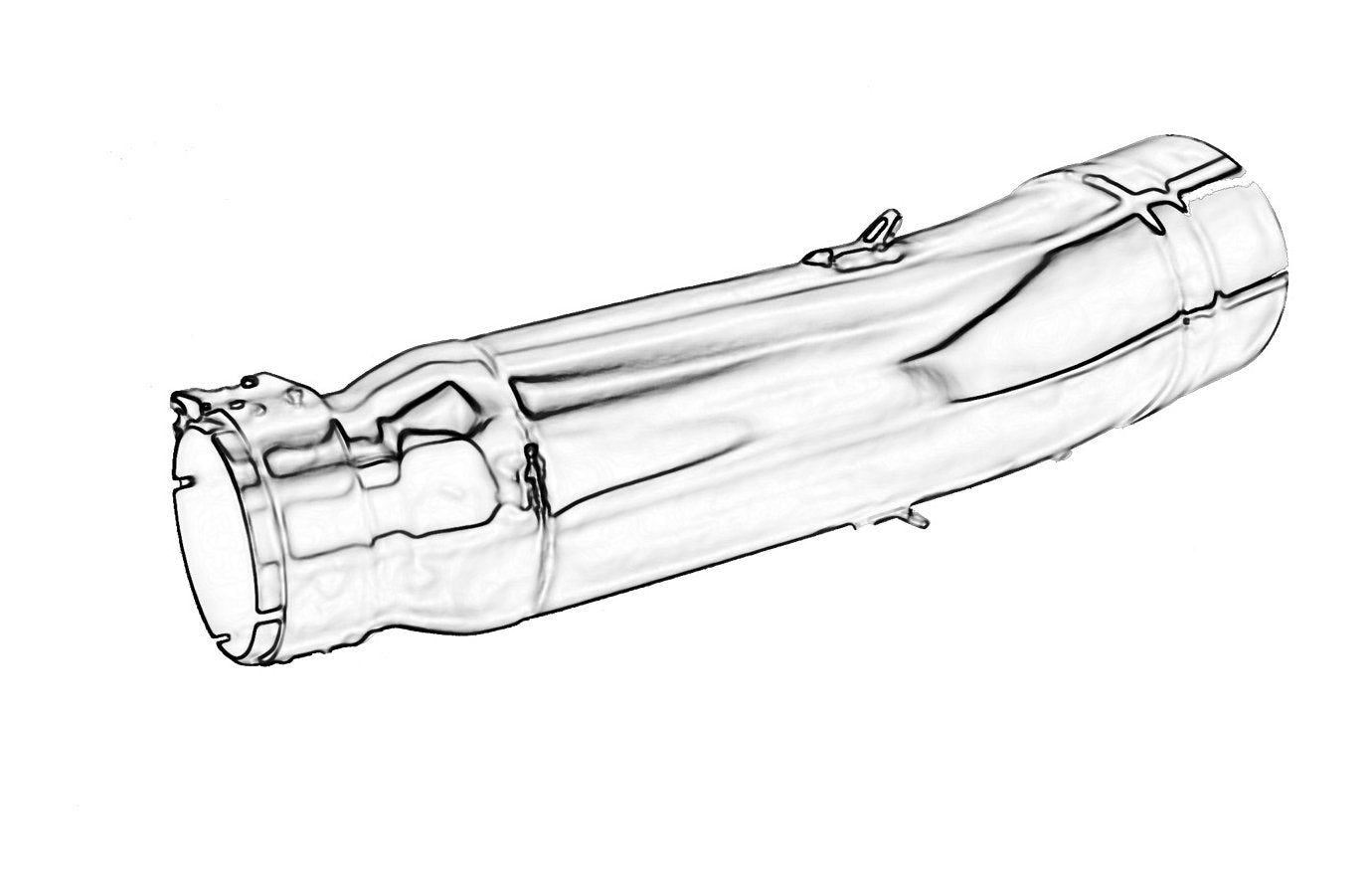 SHARK DSX-10 Aupuff passend für KTM 390 Duke 2024-2025