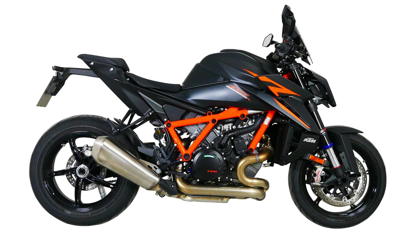 MRA Racingscheibe "NRM" schwarz passend für KTM 1390 SUPERDUKE R 2024-