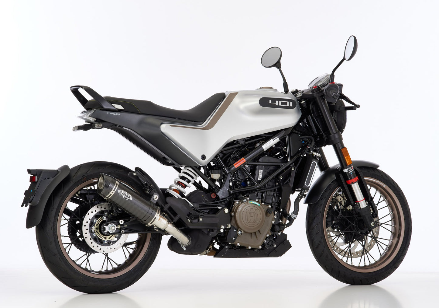 SHARK Street GP Auspuff Super Short passend für Husqvarna Vitpilen 401 2020-2023 - Kama Bike Parts