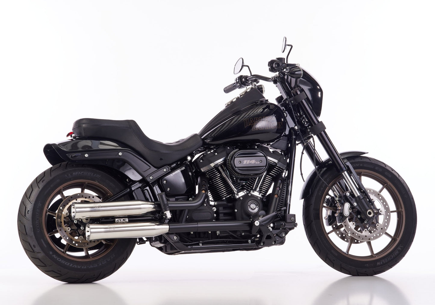 FALCON Auspuff passend für Harley Davidson SOFTAIL Fat Boy 114 2021-2024 - Kama Bike Parts