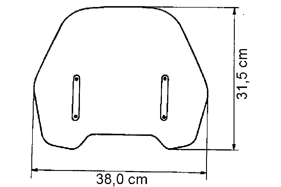 MRA Roadshield RO schwarz universal ohne Haltersatz.