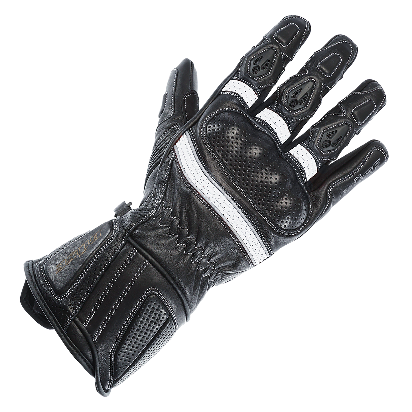 BÜSE Pit Lane Pro Damen Motorrad-Sporthandschuh schwarz/weiß