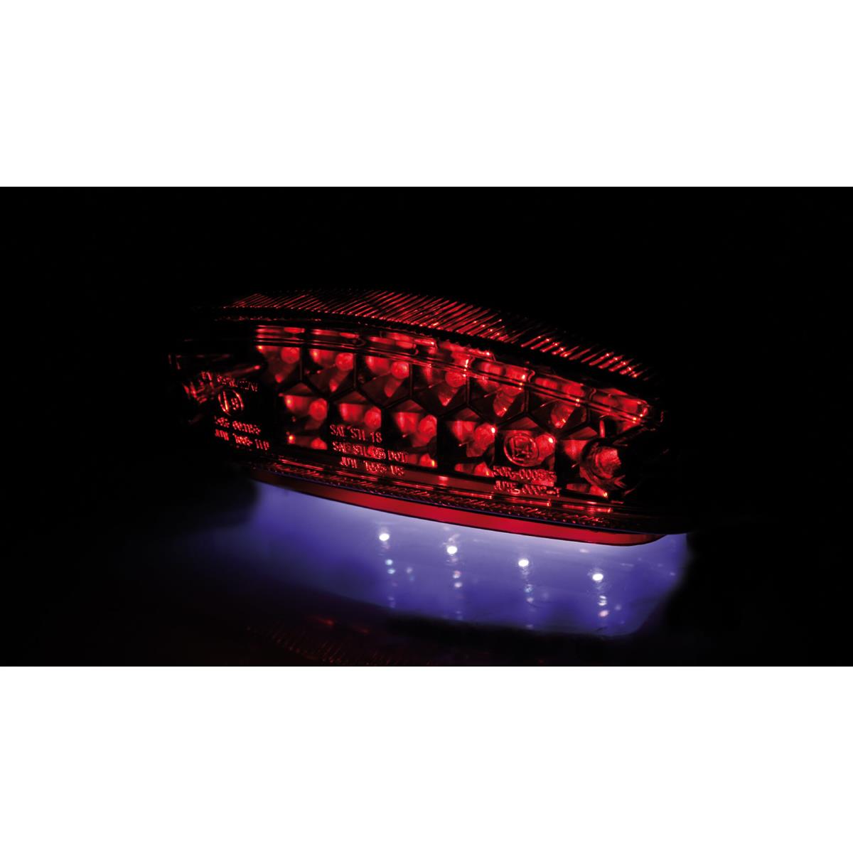 Highsider Monster LED Rücklicht Schwarz – Motorrad Rücklicht E-geprüft