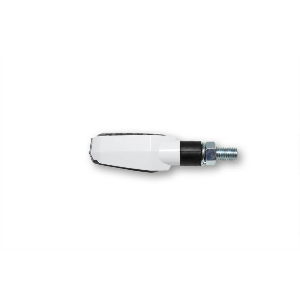 SHIN YO Motorrad LED Blinker Multiface Weiß/Rauchgrau E-geprüft (Paar)