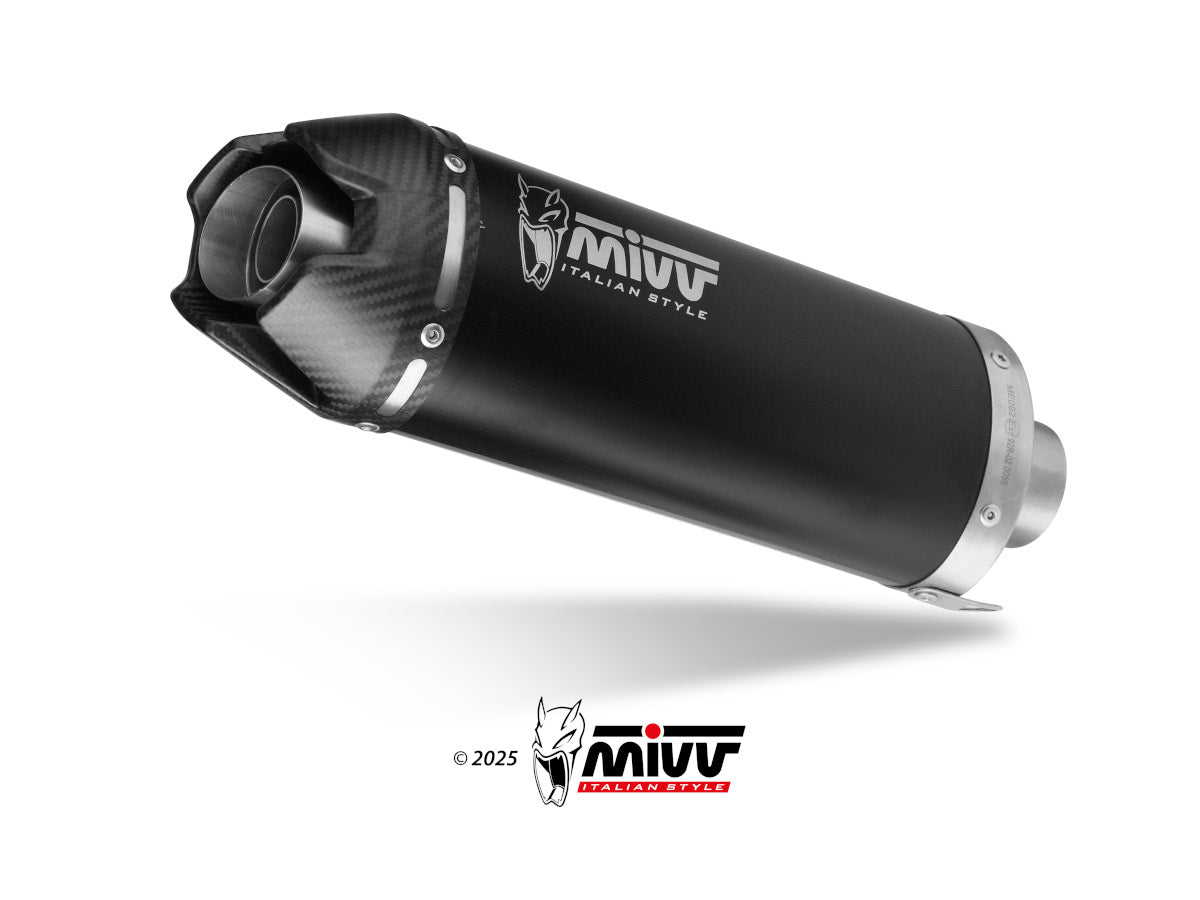 MIVV AK-1 Auspuff schwarz passend für KAWASAKI Z 500 / SE 2024-2026