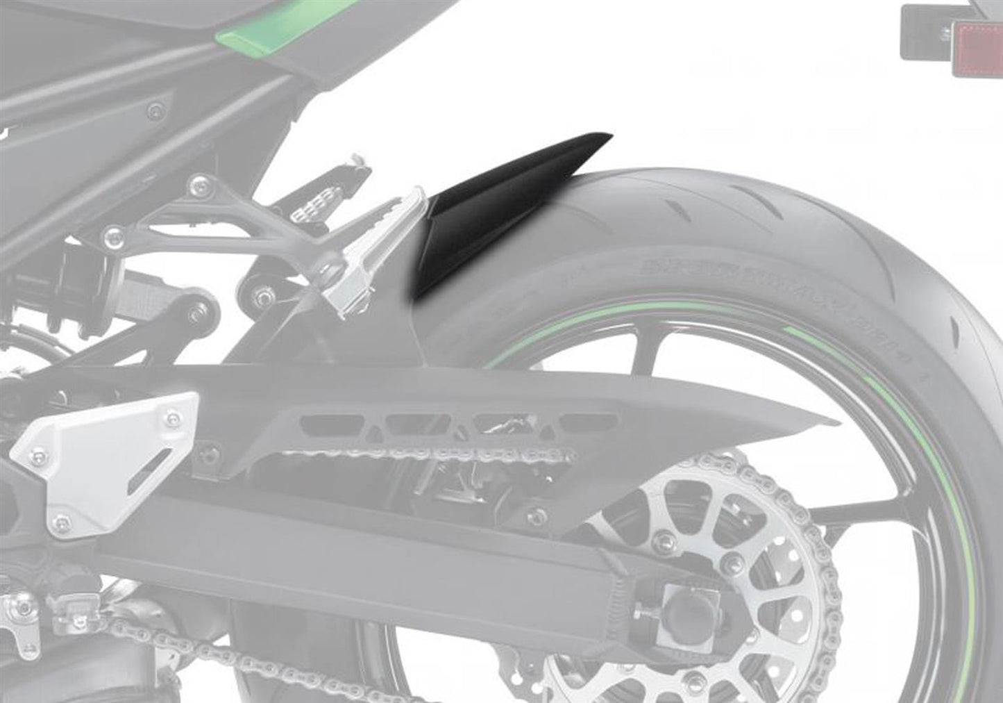 BODYSTYLE Hinterradabdeckungsverlängerung passend für Kawasaki Z 900 2017-2019 - Kama Bike Parts