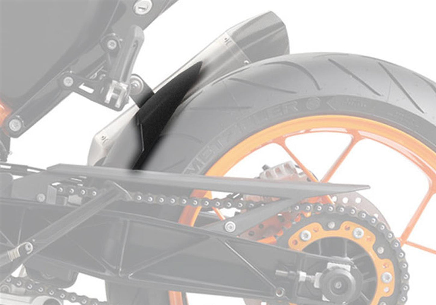 BODYSTYLE Hinterradabdeckungsverlängerung passend für KTM 390 Duke 2017-2020 - Kama Bike Parts