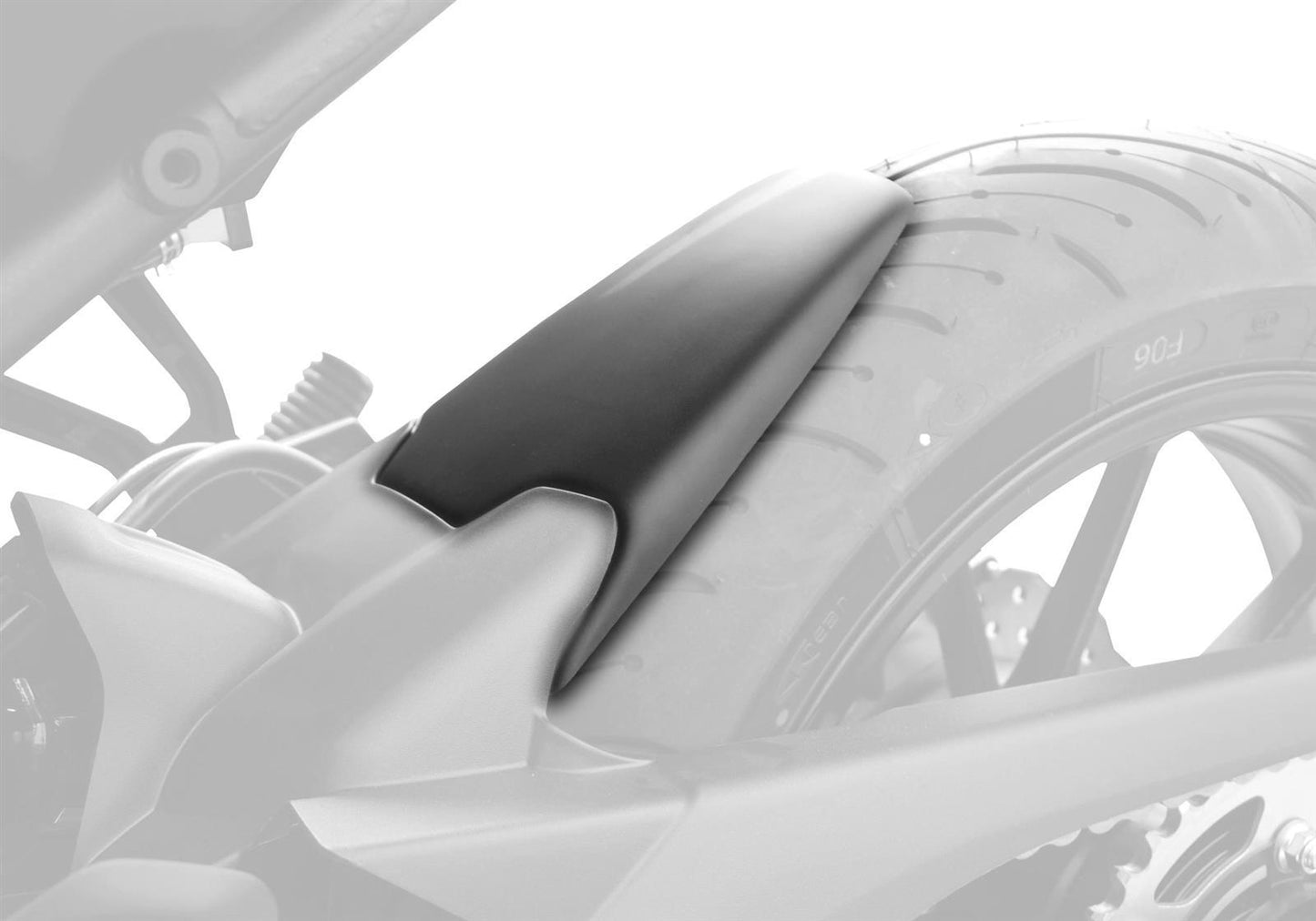 BODYSTYLE Hinterradabdeckungsverlängerung passend für Yamaha Tracer 700 2016-2019 - Kama Bike Parts