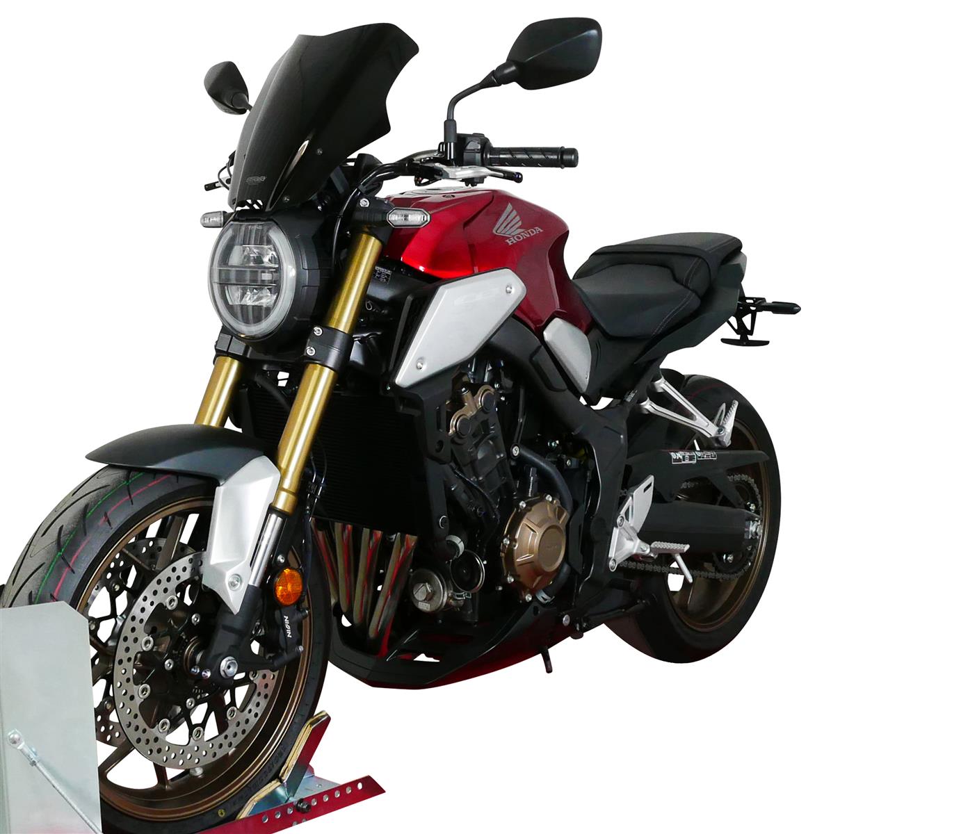 MRA Tourenscheibe schwarz passend für Honda NTN CB 650 R 2019-2023