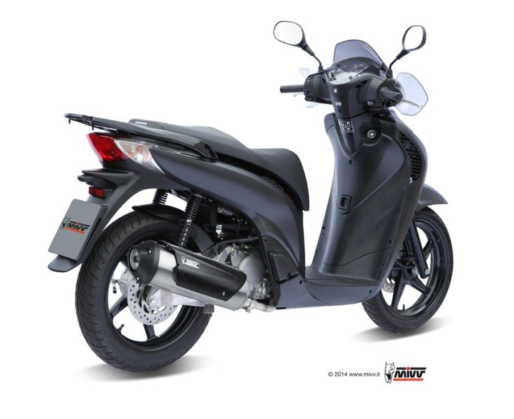 MIVV URBAN Auspuff silber passend für HONDA SH 150 2002-2012