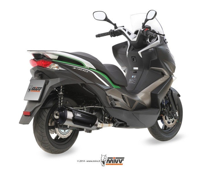 MIVV URBAN Auspuff Komplettanlage passend für KYMCO SUPER DINK 300 2009-2012