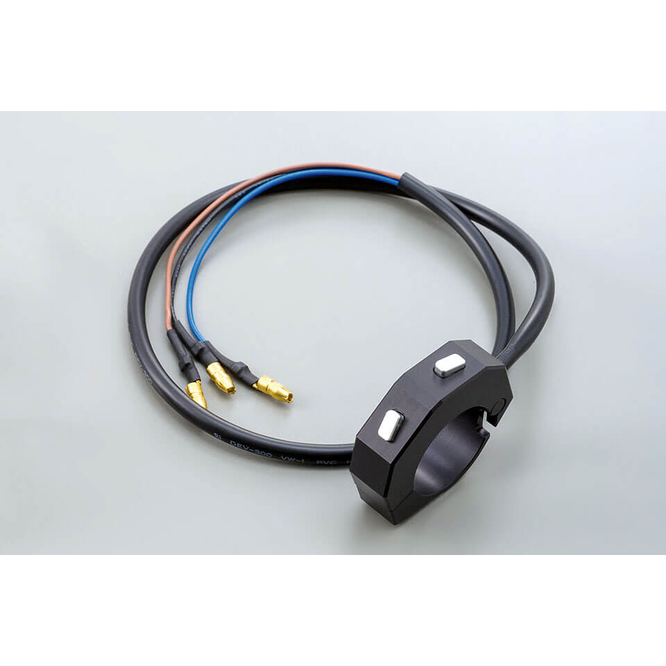 DAYTONA Externe CNC Tasterarmatur mit 2 Taster schwarz für 7/8 & 1 Zoll Lenker - Kama Bike Parts