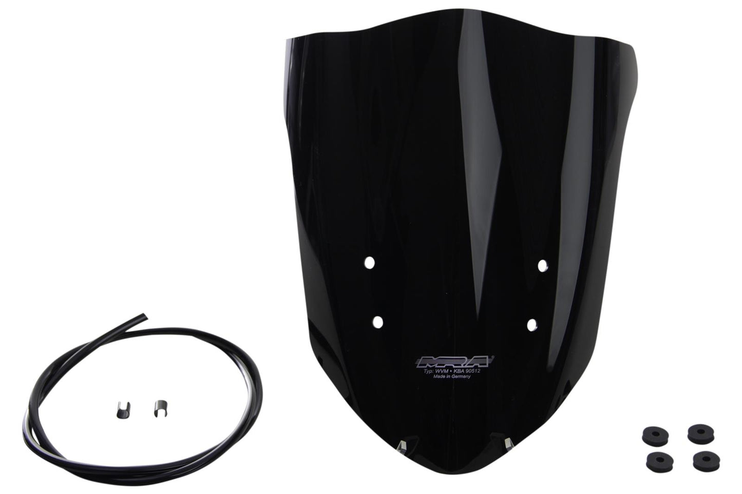 MRA Tourenscheibe "T" schwarz passend für Kawasaki ER 6 N 2012-
