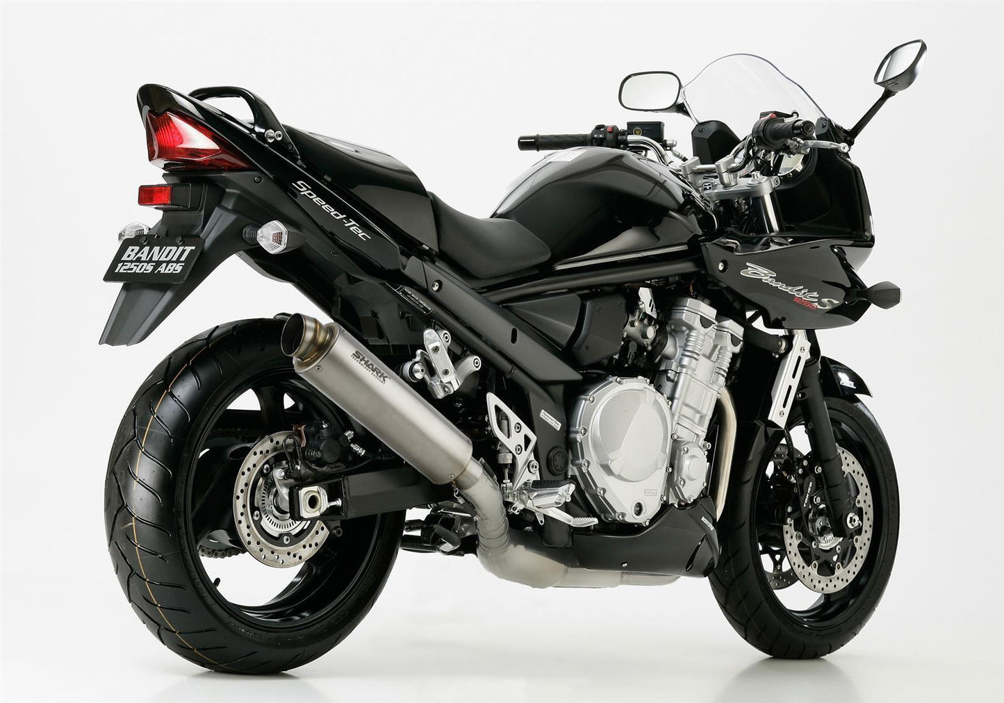 SHARK SRC 4 Auspuff passend für SUZUKI GSF 650 Bandit 2007-2016 - Kama Bike Parts