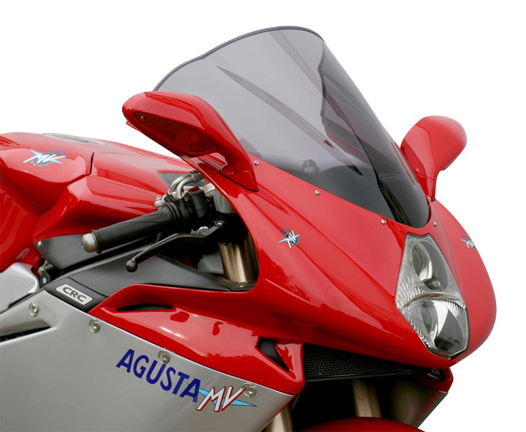 MRA Racingscheibe "R" rauchgrau passend für MVAGUSTA F4 750 / 1000 -2009