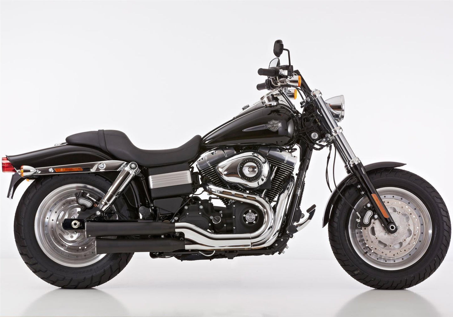 FALCON Auspuff passend für Harley Davidson DYNA Fat Bob 1584 2008-2012 - Kama Bike Parts