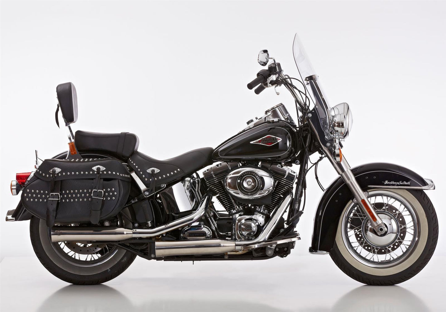 FALCON Auspuff passend für Harley Davidson SOFTAIL Heritage Classic 96 2007-2010 - Kama Bike Parts