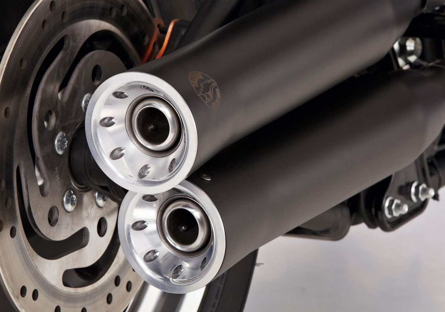 FALCON Auspuff passend für Harley Davidson SPORTSTER XL 883N Iron 2014-2020 - Kama Bike Parts