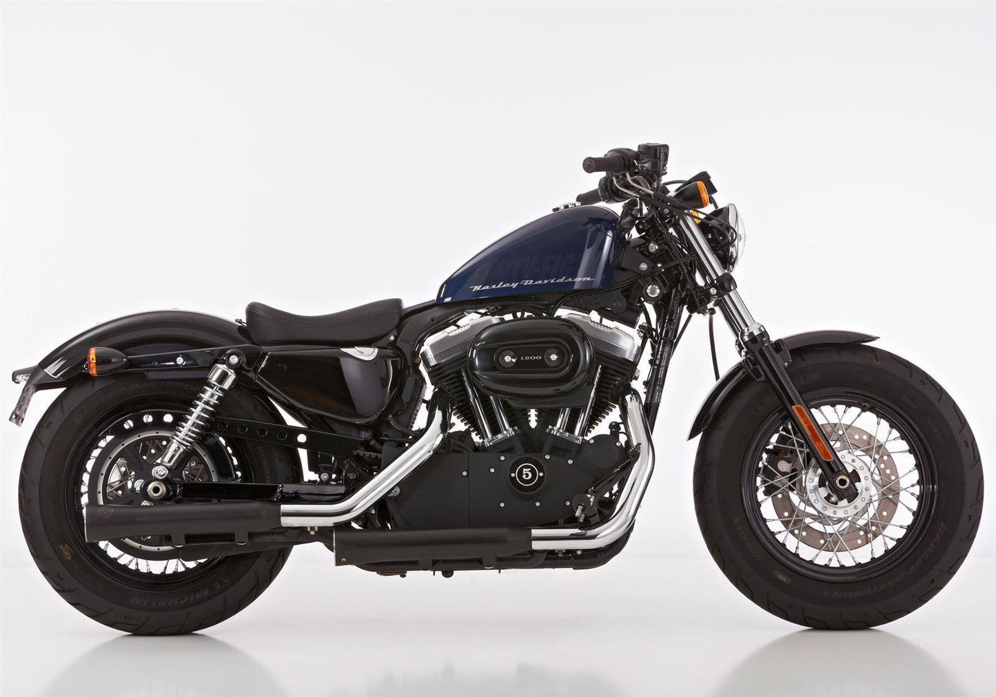 FALCON Auspuff passend für Harley Davidson SPORTSTER XL 883R Roadster 2014-2015 - Kama Bike Parts