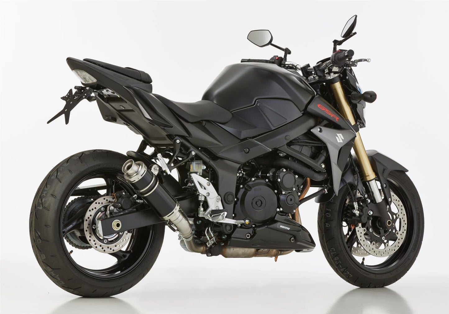 HURRIC Supersport Auspuff Super Short passend für SUZUKI GSR 750 2011-2016 - Kama Bike Parts