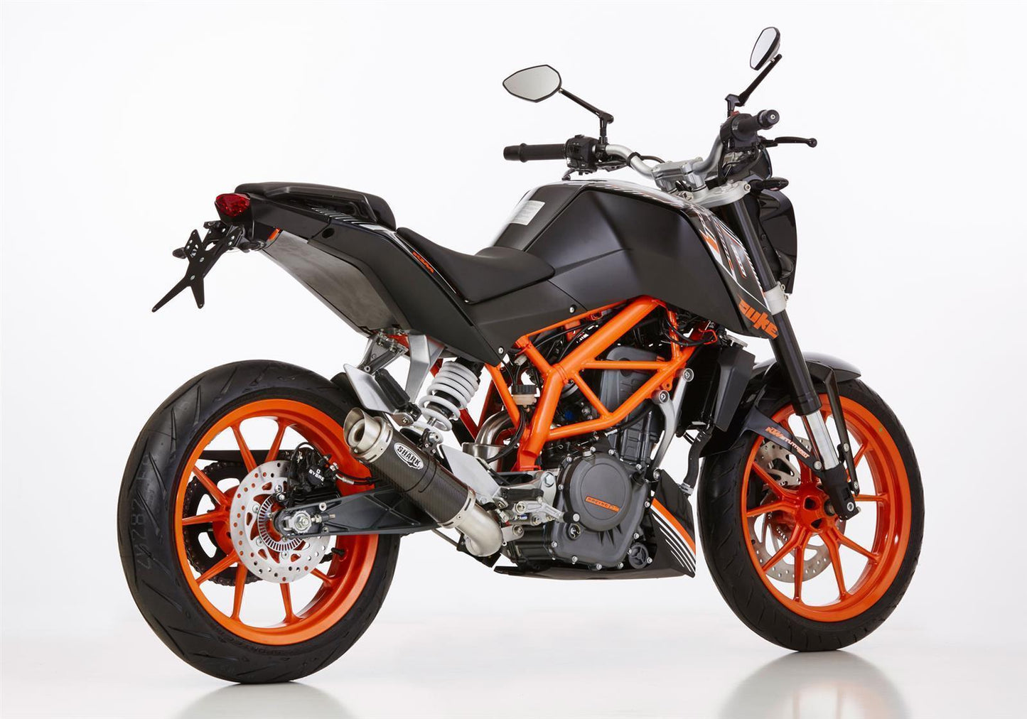 SHARK Factory mit Kat Auspuff passend für KTM 390 Duke 2013-2016 - Kama Bike Parts