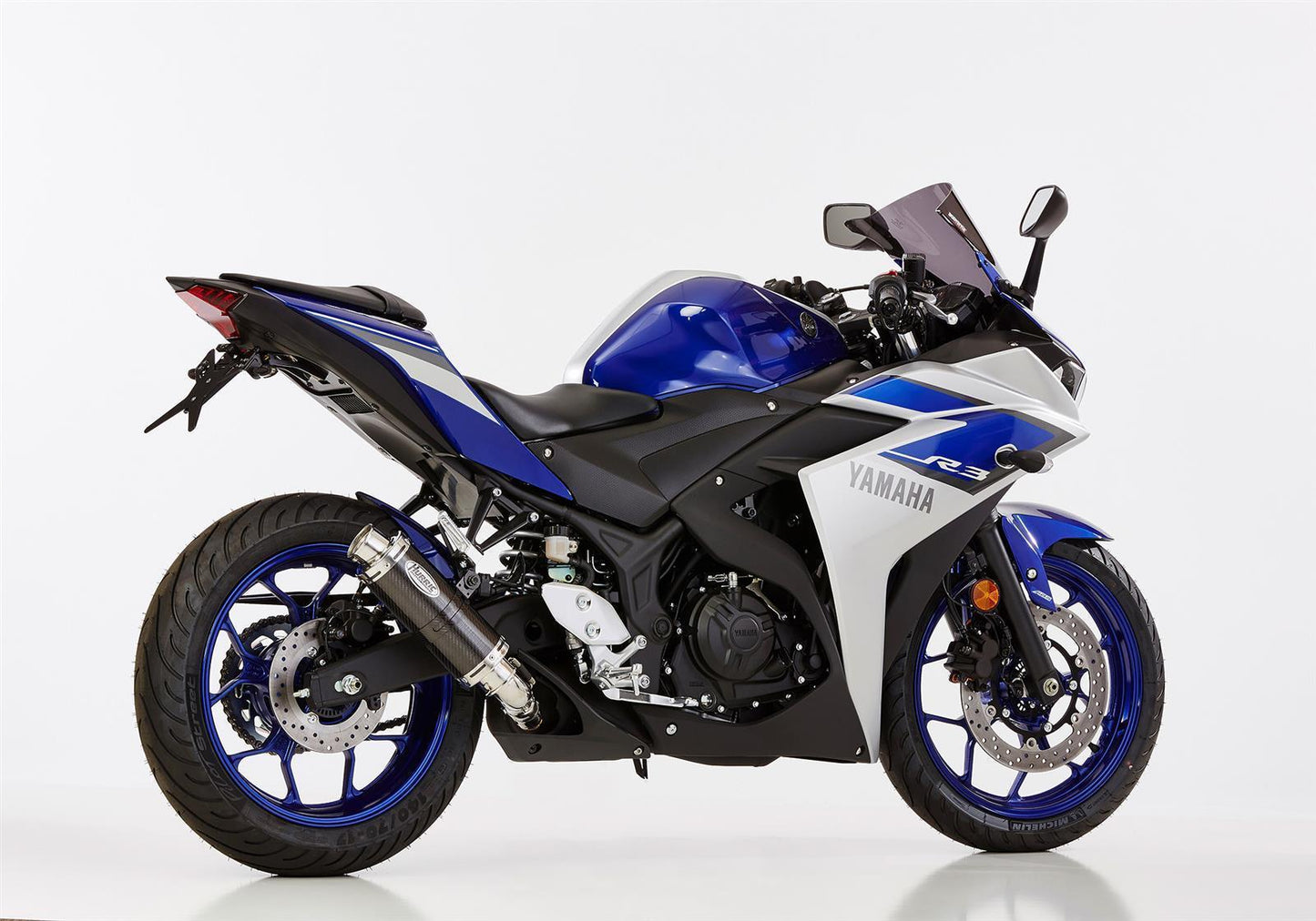 HURRIC Supersport Auspuff Super Short passend für Yamaha MT-03 2016-2021 - Kama Bike Parts