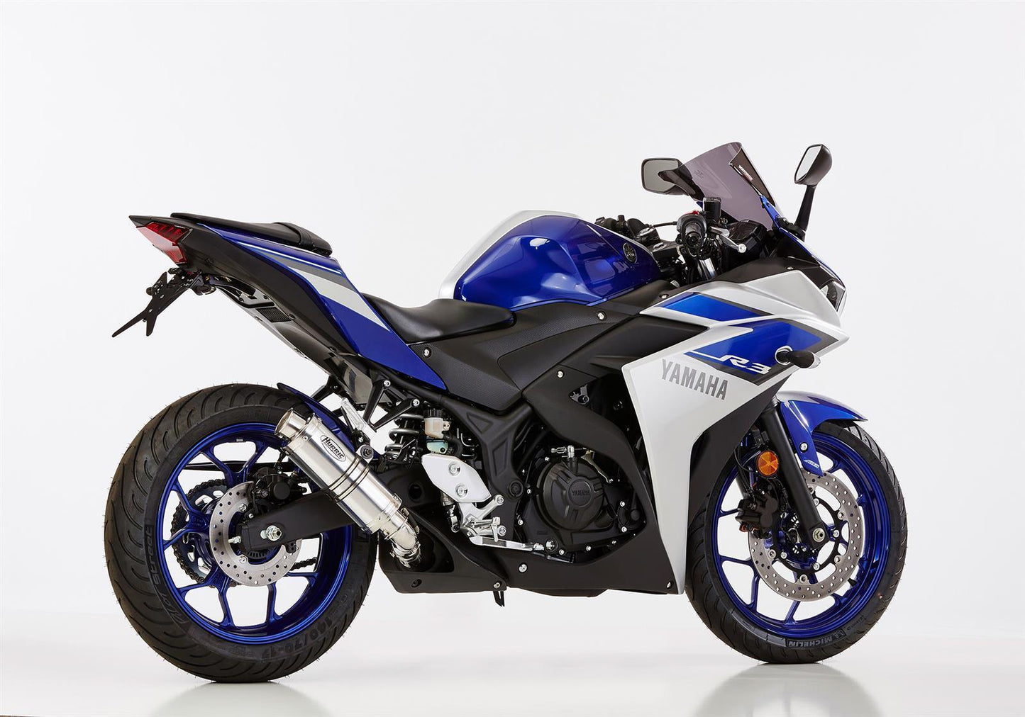 HURRIC Supersport Auspuff Super Short passend für Yamaha YZF-R3 2015-2021 - Kama Bike Parts