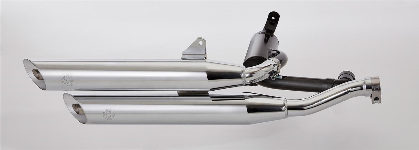 FALCON Cromo Line Auspuff passend für Yamaha XV750 1992-1997 - Kama Bike Parts