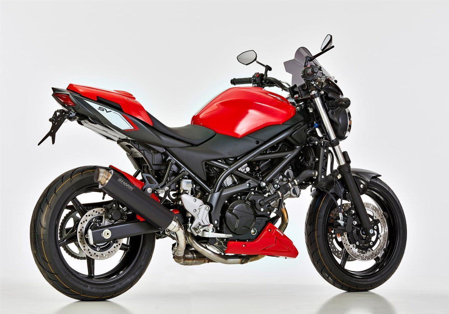 SHARK SRC 4 Auspuff passend für SUZUKI SV 650 X 2018-2024 - Kama Bike Parts