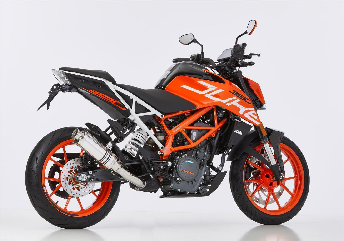 HURRIC Supersport Auspuff Super Short passend für KTM 125 Duke 2021-2023 - Kama Bike Parts