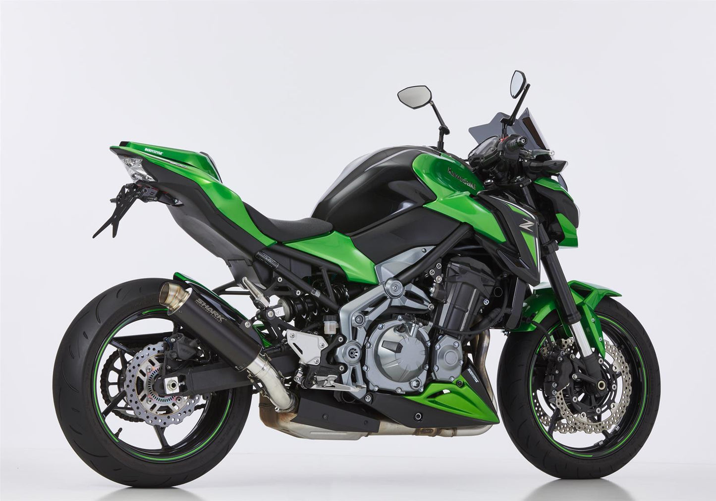 SHARK SRC 4 Auspuff Super Short passend für Kawasaki Z900 2017-2019 - Kama Bike Parts