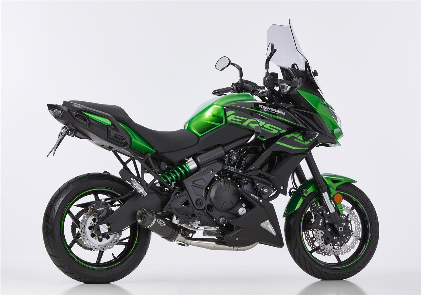 SHARK Street GP Auspuff Komplettanlage passend für Kawasaki Versys 650 2015-2020 - Kama Bike Parts