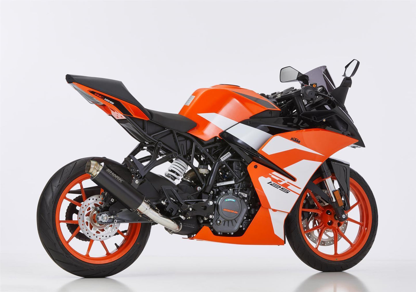 SHARK SRC 4 Auspuff Super Short passend für KTM RC 125 2017-2020 - Kama Bike Parts