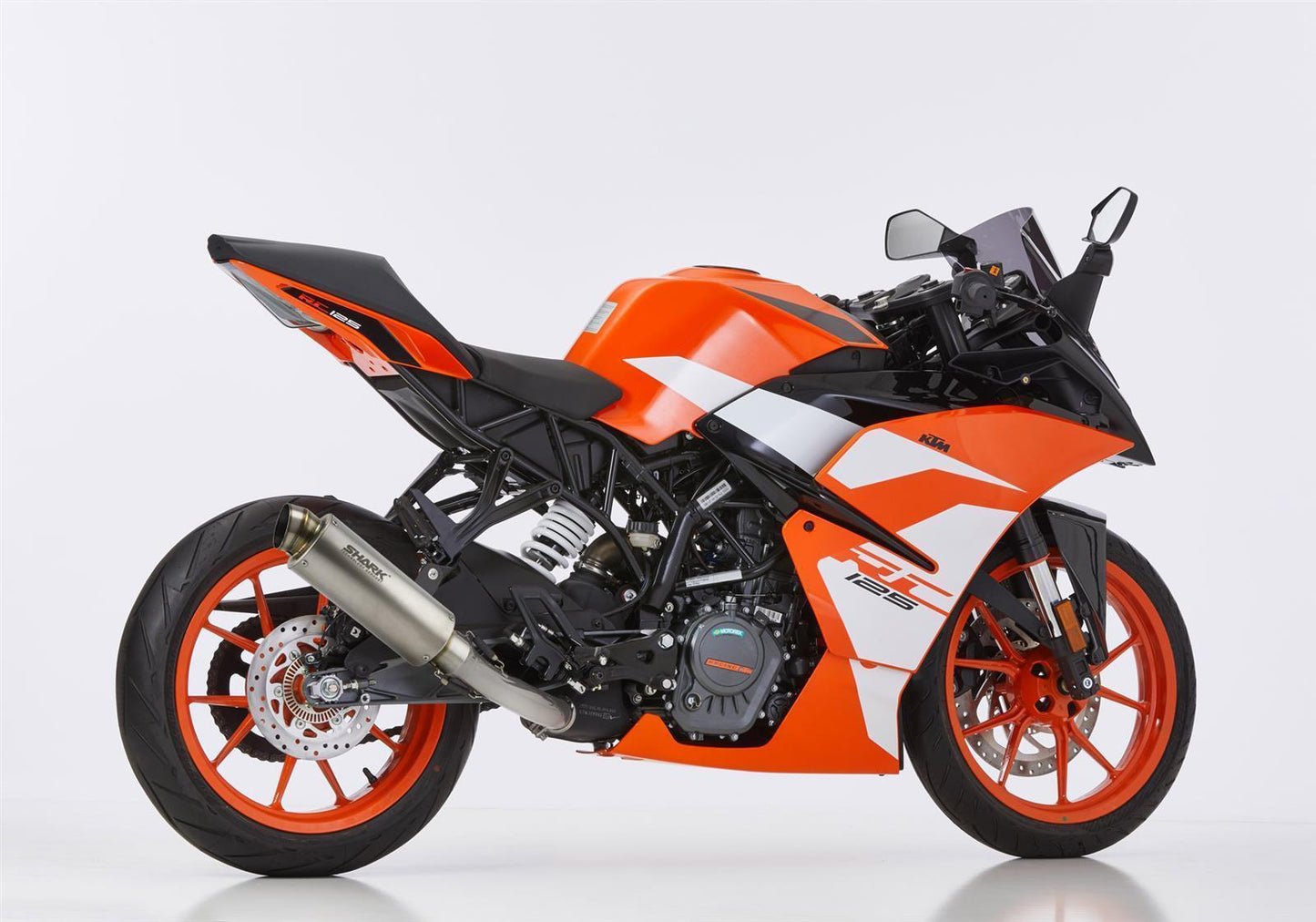 SHARK SRC 4 Auspuff Super Short passend für KTM 250 Duke 2017-2020 - Kama Bike Parts