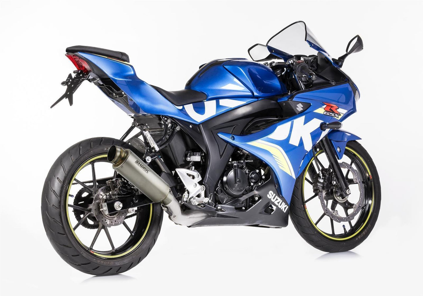SHARK SRC 4 Auspuff Super Short passend für SUZUKI GSX-R 125 2017-2021 - Kama Bike Parts