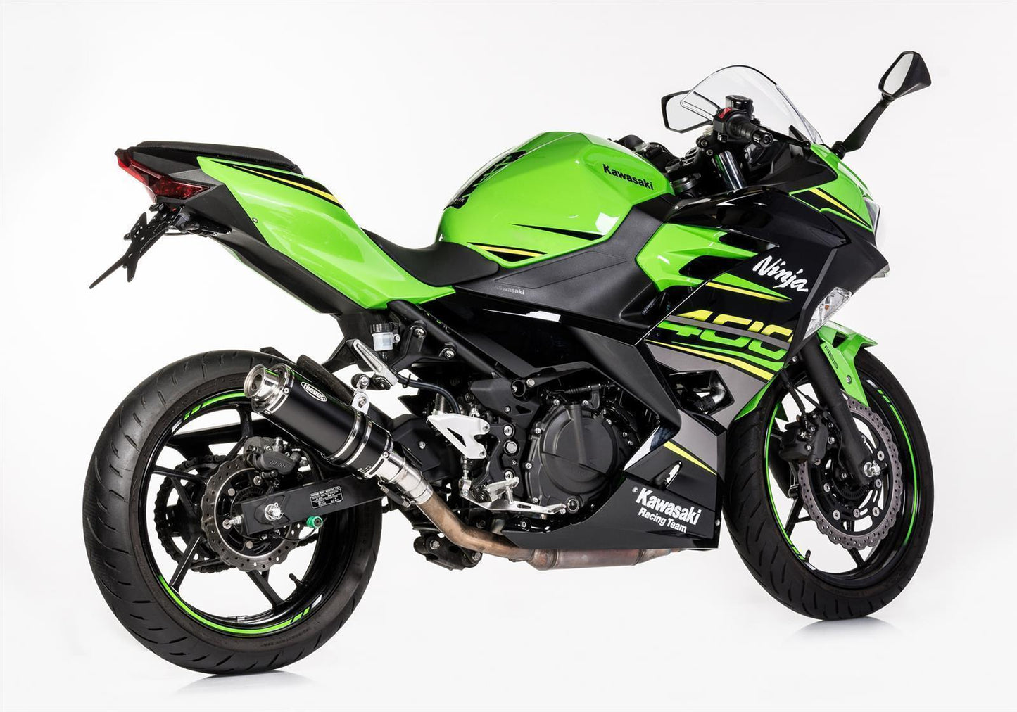 HURRIC Supersport Auspuff Super Short passend für Kawasaki Ninja 400 2018-2021 - Kama Bike Parts