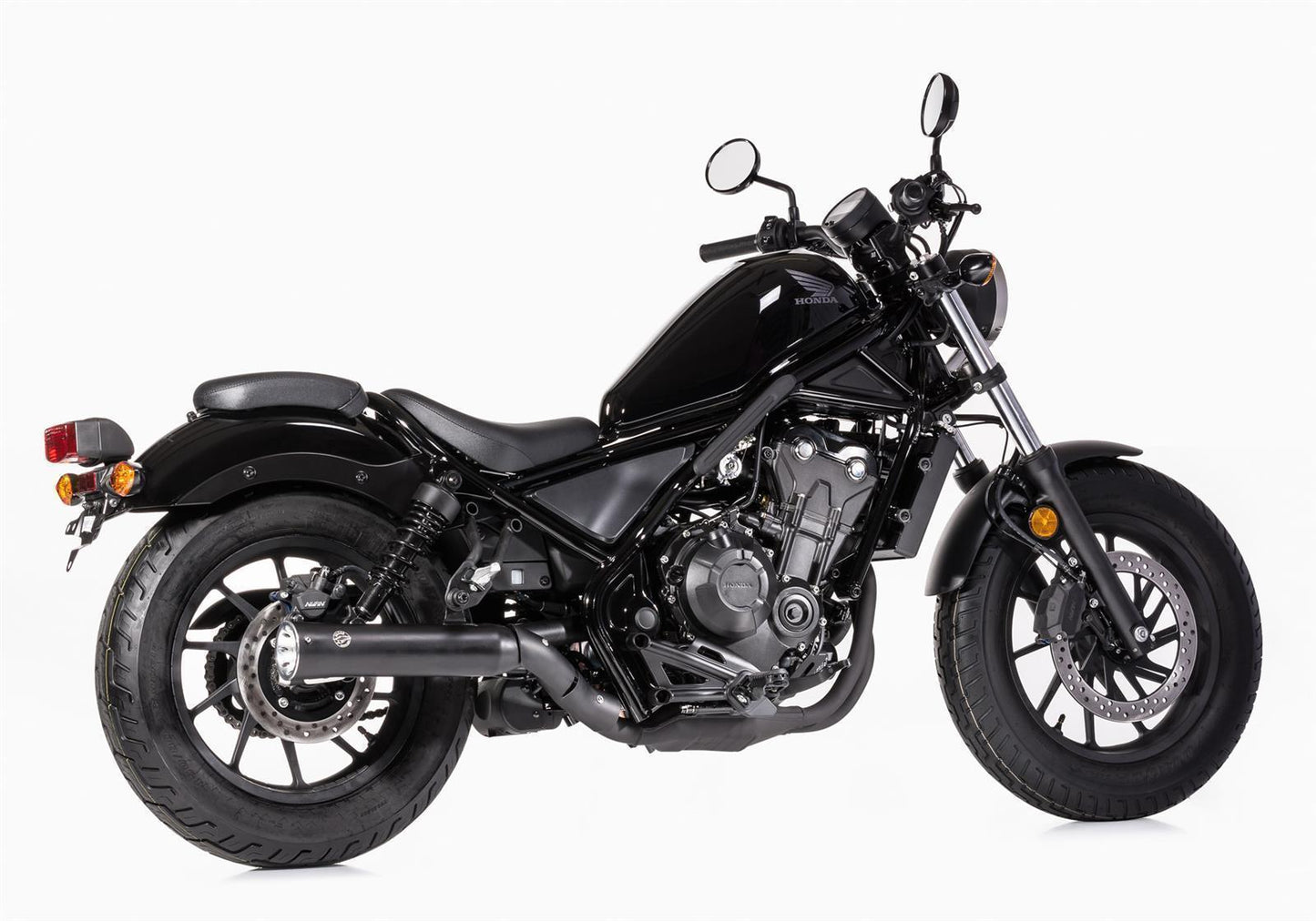 FALCON Double Groove Auspuff passend für Honda CMX500 Rebel 2016-2024 - Kama Bike Parts